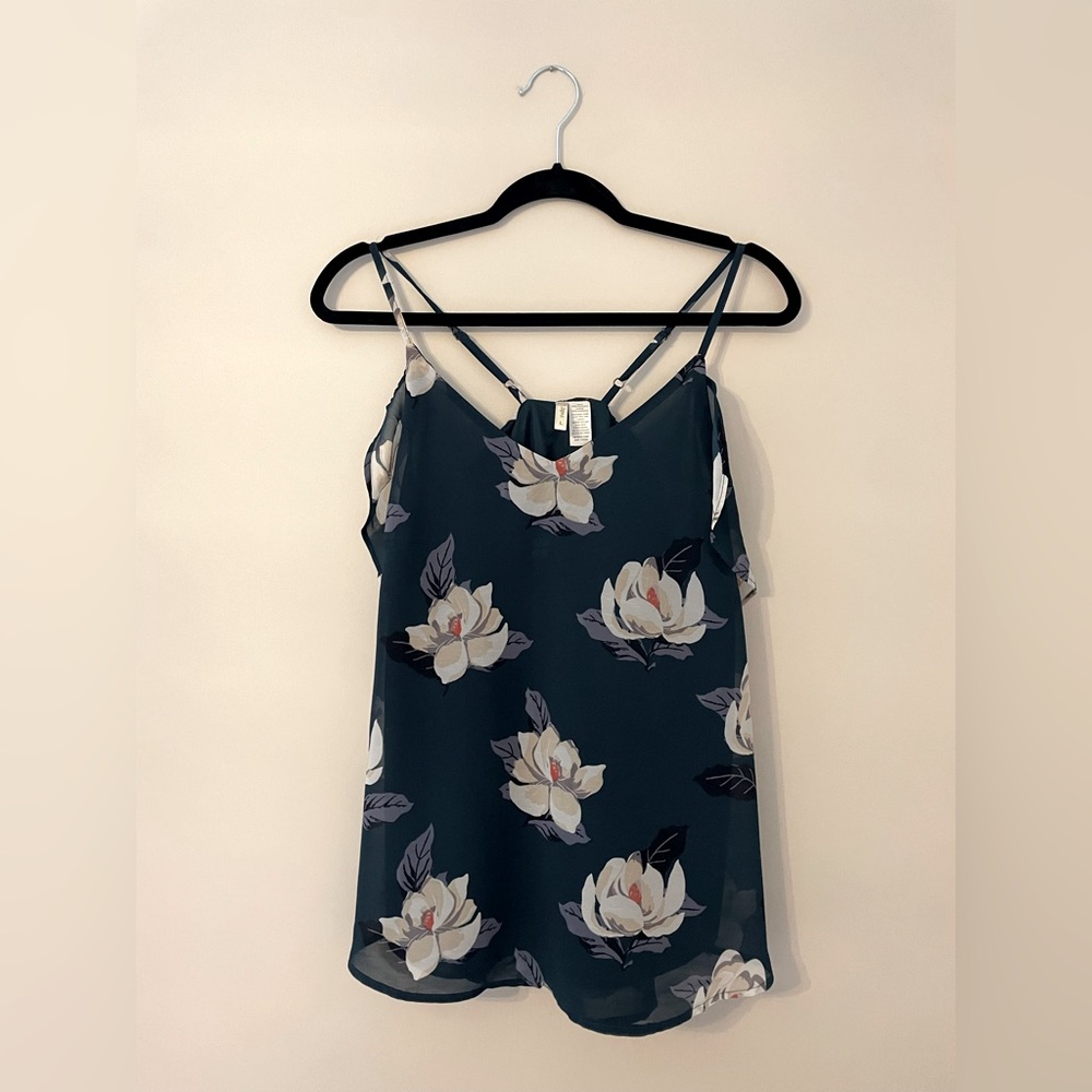 Japna Dressy Floral Flowy Tank Top